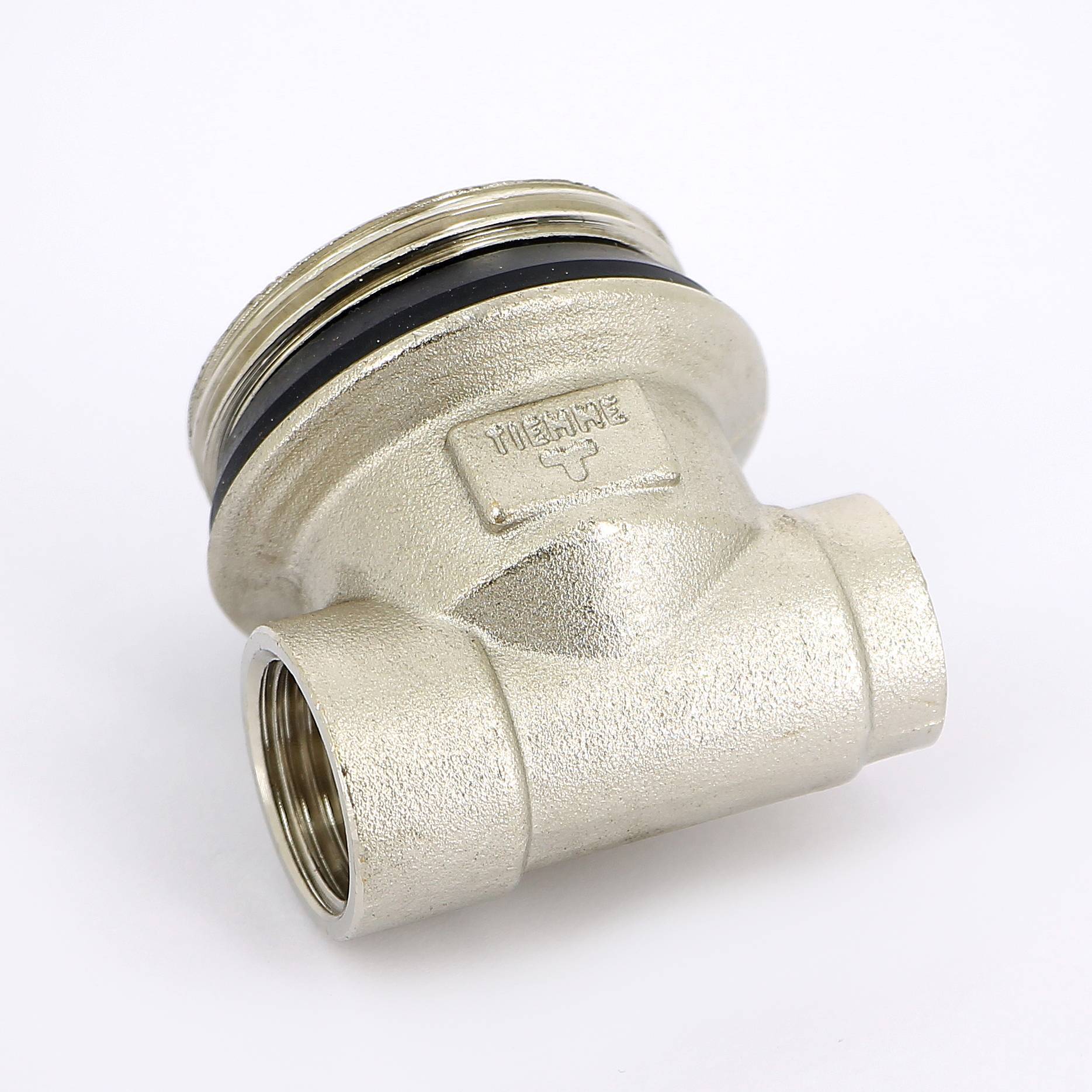 Концевик для коллектора Tiemme никелированный 1/2x1 1/4x3/8 ВНВ 1950032