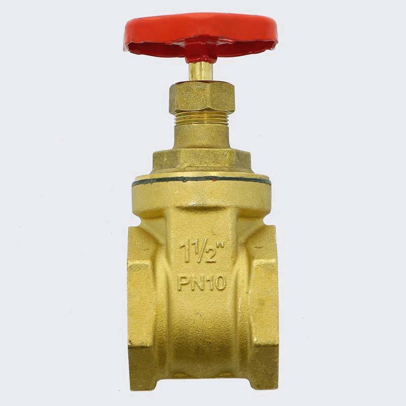 Задвижка клиновая латунная Uni-Fitt 1 1/2 ВВ PN10 140G6000