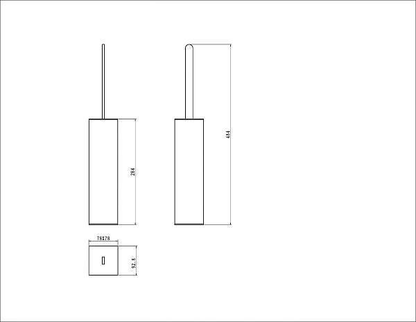 Ершик для унитаза напольный Boheme черный/золото 10949-B-G