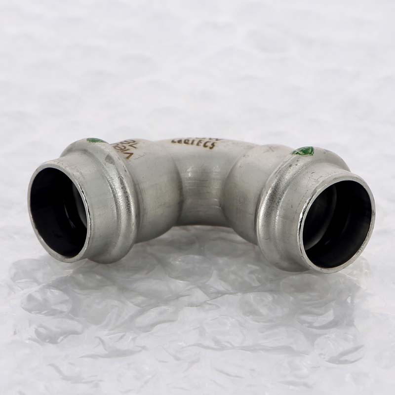 Отвод пресс 90° Viega Sanpress Inox нержавеющая сталь 18 мм 435646