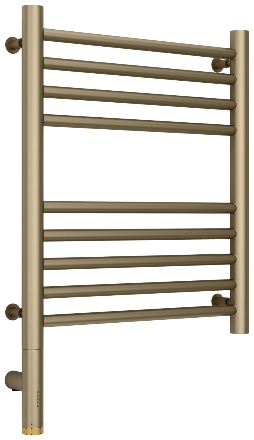 Полотенцесушитель электрический Сунержа Богема 3.0 прямая 432х624 мм левое золотой шёлк матовый 32-5804-5040