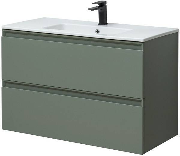 Тумба под раковину Allen Brau Eclipse 100 см зеленый/серый 1.E1003.CGM