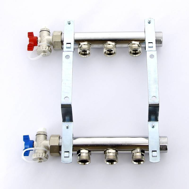 Коллекторная группа REHAU HLV 1 x 3/4 3 выхода с воздухоотводчиком 110204