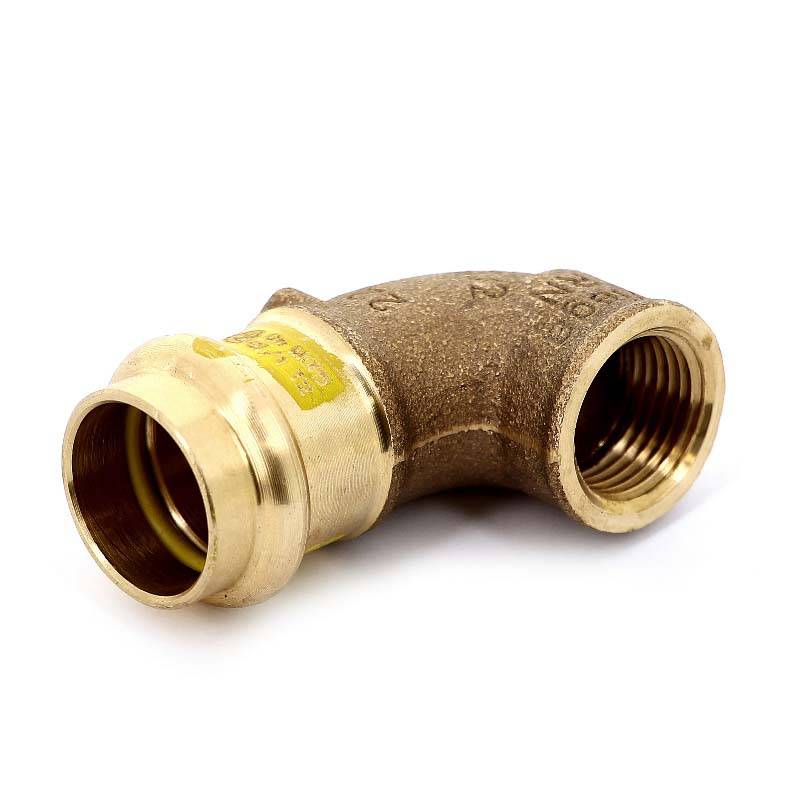 Угол 90° пресс-В бронзовый Viega Profipress G 22х1/2 345860