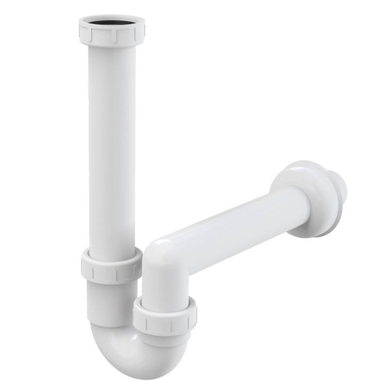 Сифон для мойки Alcaplast A80-DN40 трубный 1 1/2 х 40 мм A80-DN40