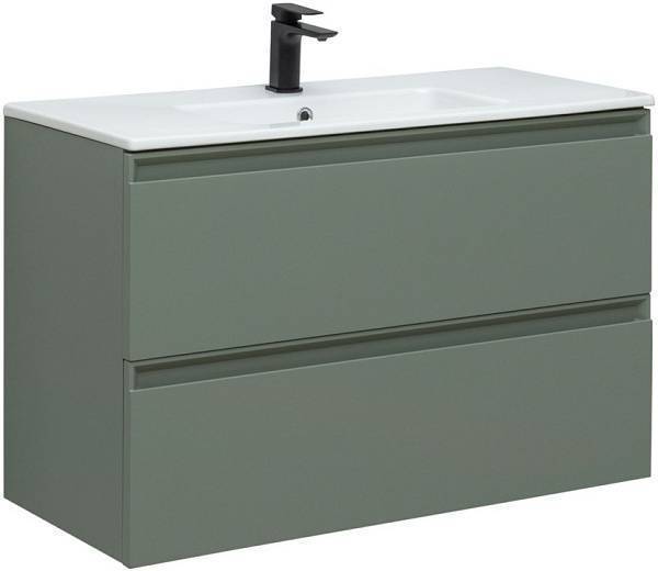 Тумба под раковину Allen Brau Eclipse 100 см зеленый/серый 1.E1003.CGM