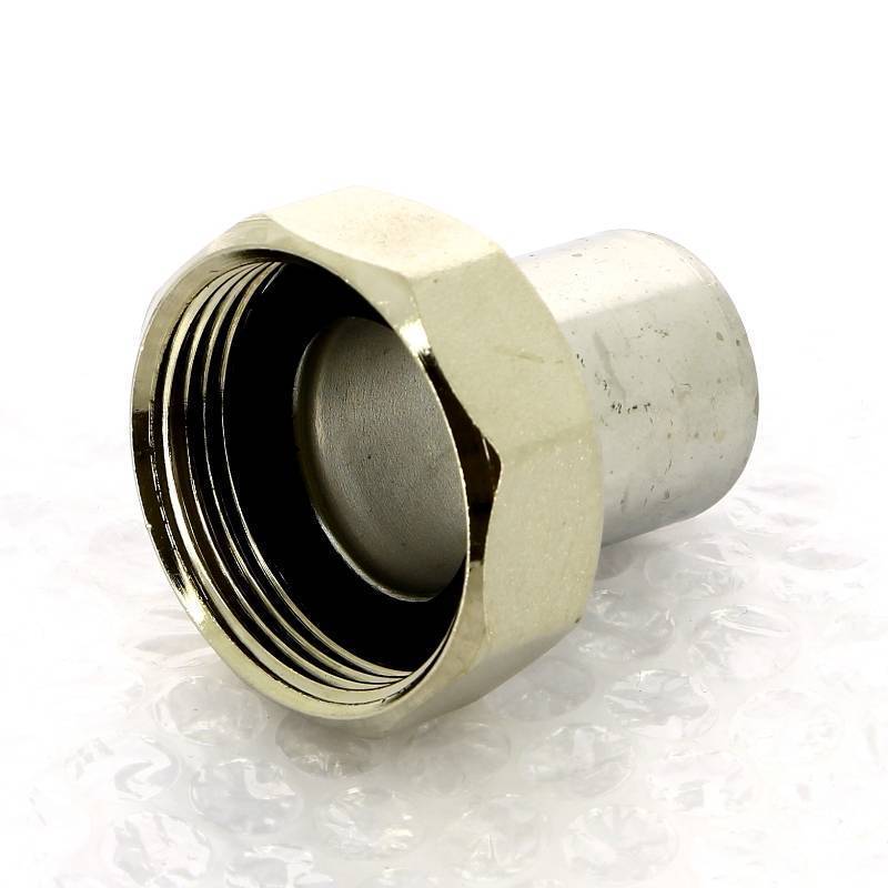 Муфта-вставка пресс с накидной гайкой Viega Sanpress Inox 28х1 1/4 ВР нержавеющая сталь 438210