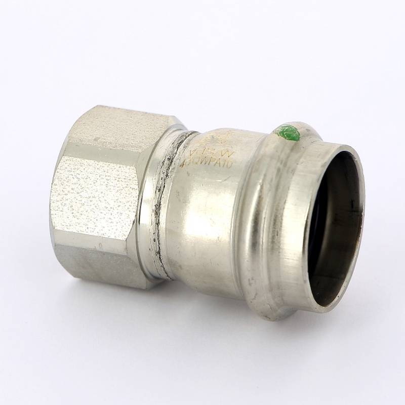 Муфта переходная пресс-В Viega Sanpress Inox нержавеющая сталь 28x3/4 436643