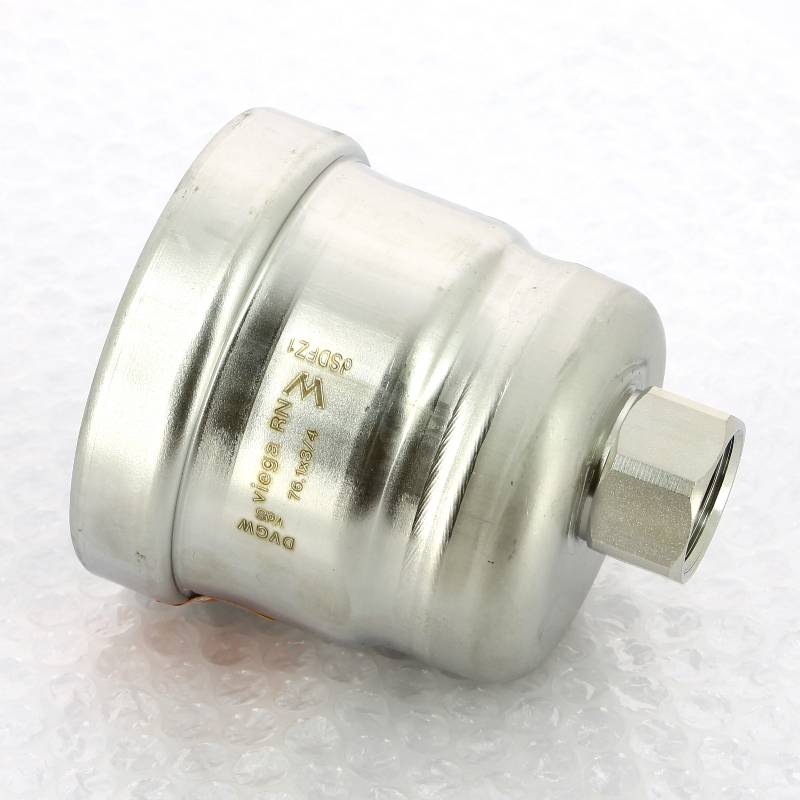 Заглушка Viega Sanpress Inox XL 76.1x3/4 нержавеющая сталь с отверстием ВР 557874