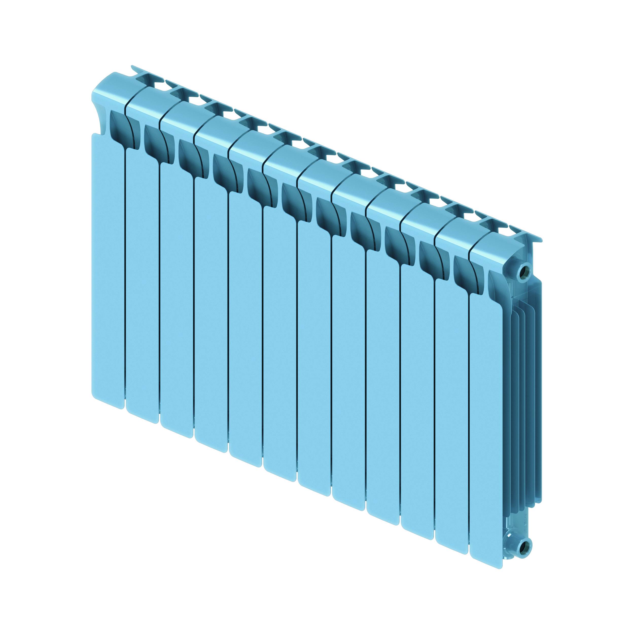 Радиатор биметаллический RIFAR Monolit 500 12 секций боковое подключение сапфир M50012