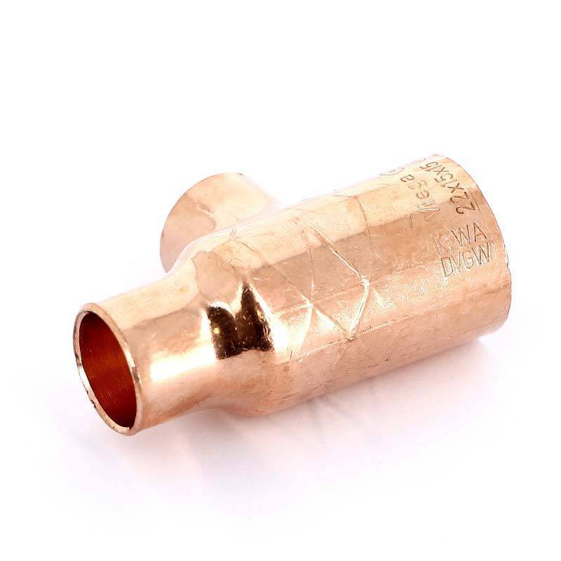 Тройник медный под пайку Viega 22х15х15 мм 101725