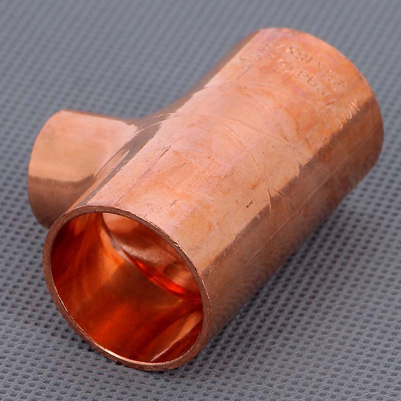 Тройник медный под пайку Viega 28х18х28 мм 102852