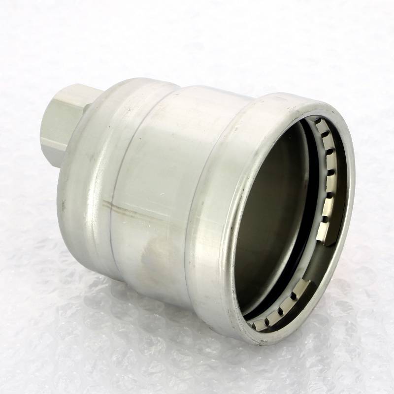 Заглушка Viega Sanpress Inox XL 76.1x3/4 нержавеющая сталь с отверстием ВР 557874