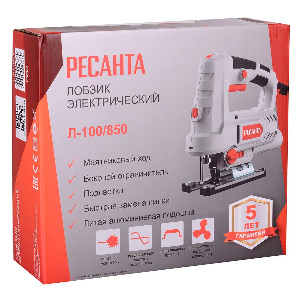 Лобзик электрический Ресанта Л-100/850 850 Вт 72/9/4