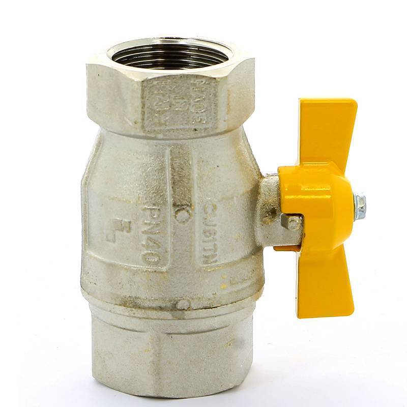 Кран шаровой для газа ITAP Berlin 072 1 ВВ бабочка 0720100