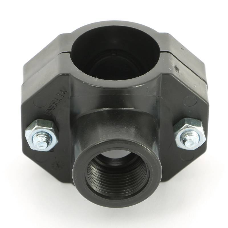 Седловая врезка Unidelta 40х3/4 2 болта для труб ПНД 1019040003