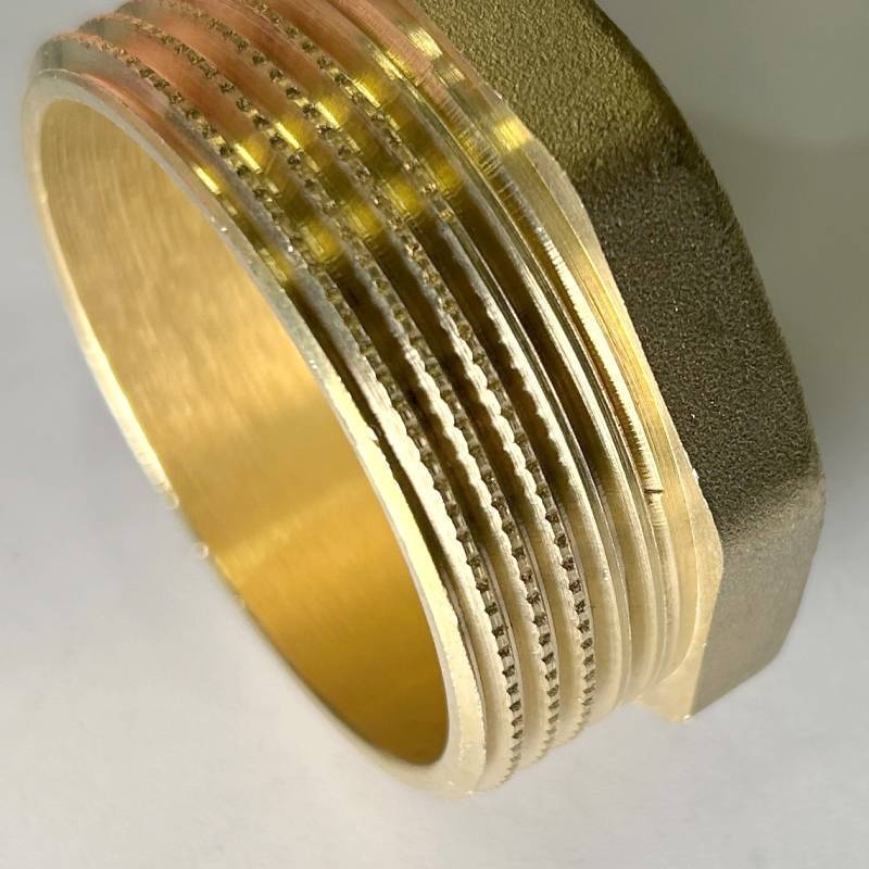 Пробка резьбовая латунная LD DN40 1 1/2 LD.65.505.40