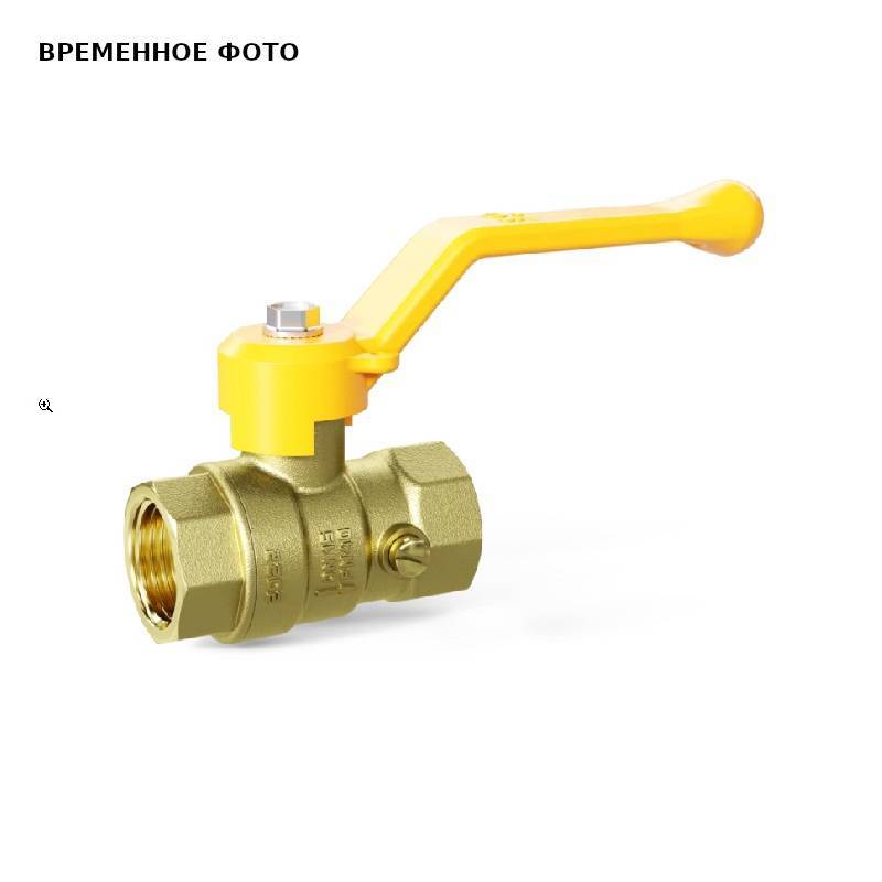 Кран шаровой LD Pride GAS 1/2 ВВ М20 для манометра латунный рычаг 44.351.15.20