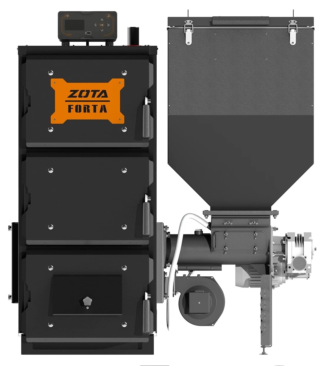 Котел твердотопливный автоматический ZOTA Forta 25 кВт FR4931128025