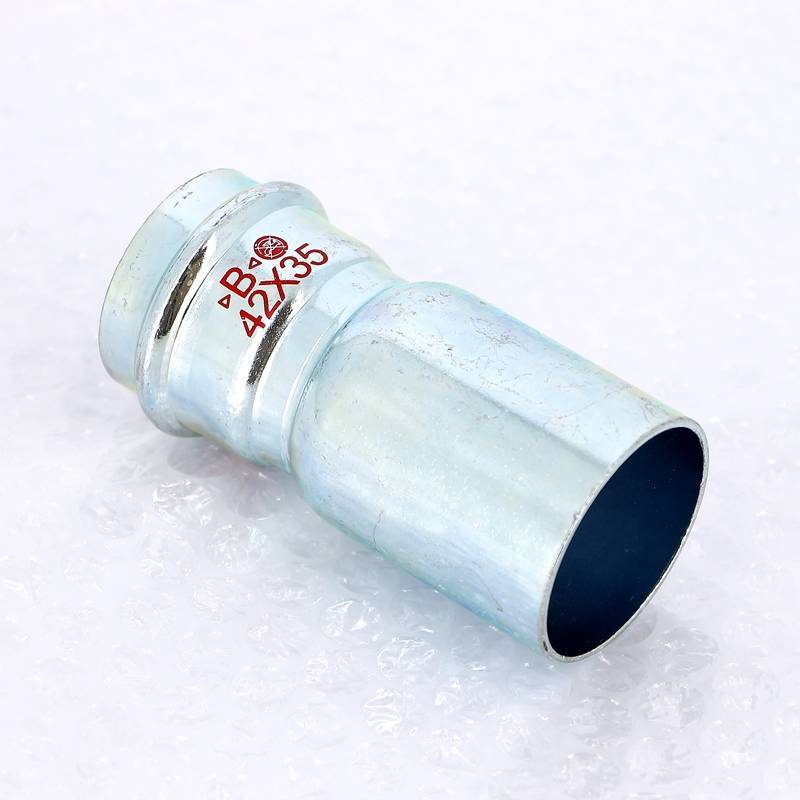 Муфта-вставка пресс IBP 42х35 мм редукционная оцинкованная сталь PC5243 0423500