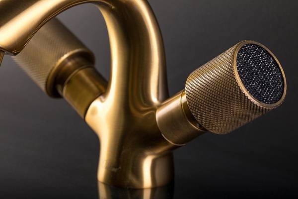 Смеситель для ванны Boheme Royal Cristal с душевым комплектом бронза 313-Royal/CRST