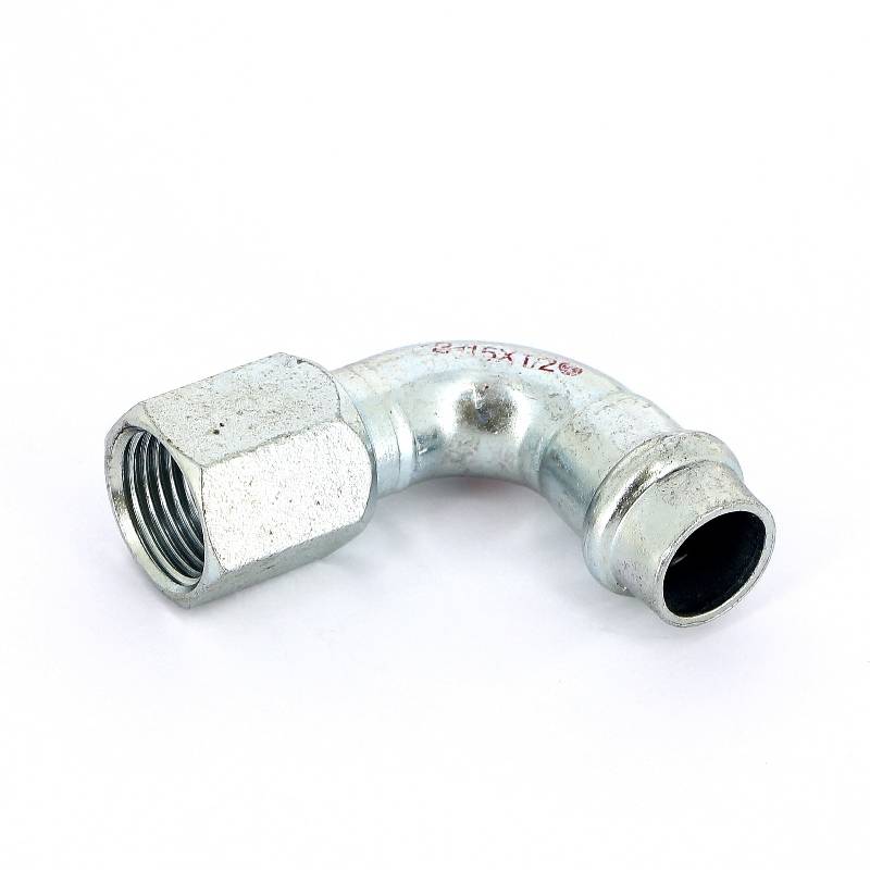 Угол пресс 90° IBP B Press Carbon 15х1/2 ВР оцинкованная сталь PC4002G0150400