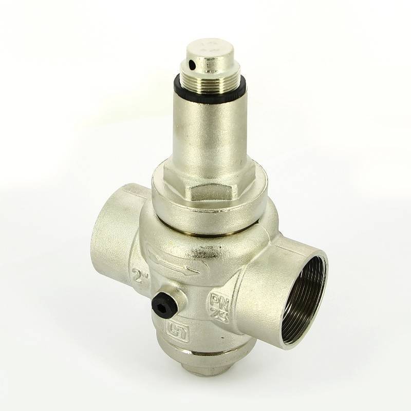 Редуктор давления UNI-FITT 204N ВВ никелированный с отверстием под аксиальный манометр 2 204N7140