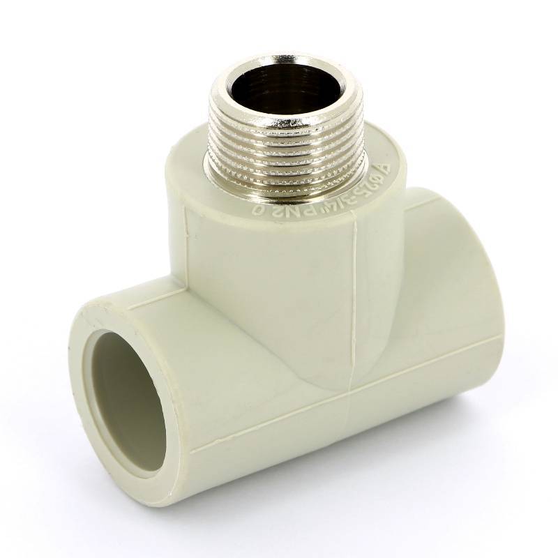 Тройник полипропиленовый FV-Plast 25х3/4х25 мм с наружной резьбой 222525