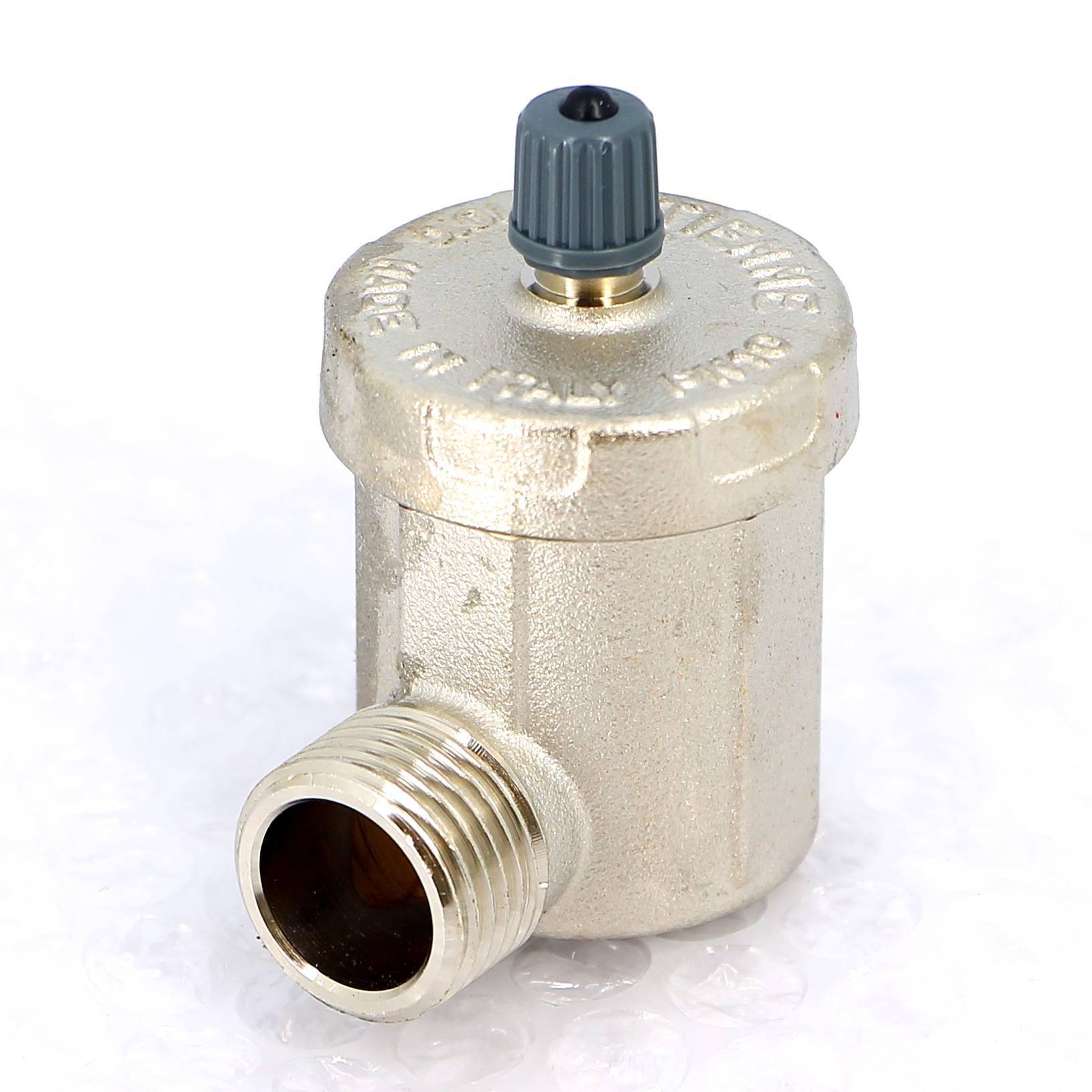 Воздухоотводчик автоматический угловой TIEMME 1/2 никелированный 1980003