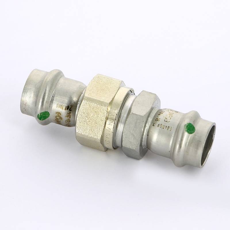 Муфта переходная пресс-Н Viega Sanpress Inox нержавеющая сталь 18x3/4 разъемная SC-Contur 438289