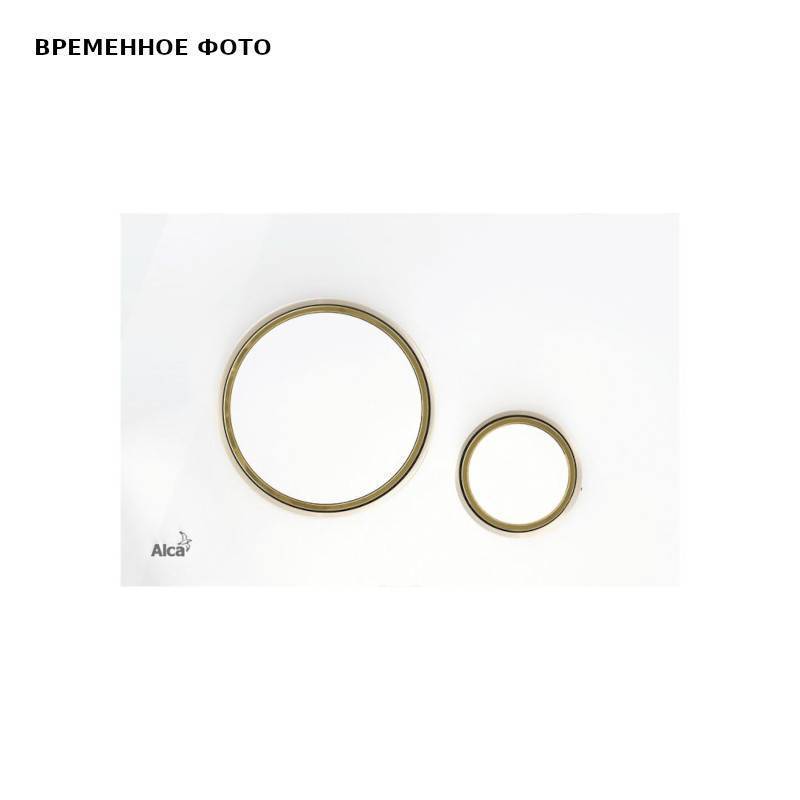 Клавиша смыва Alca M775 белый/золотой M775