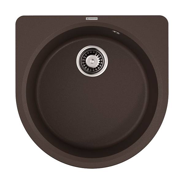 Кухонная мойка Omoikiri Akegata 51-DC Artgranit 51x51 см темный шоколад 4993757