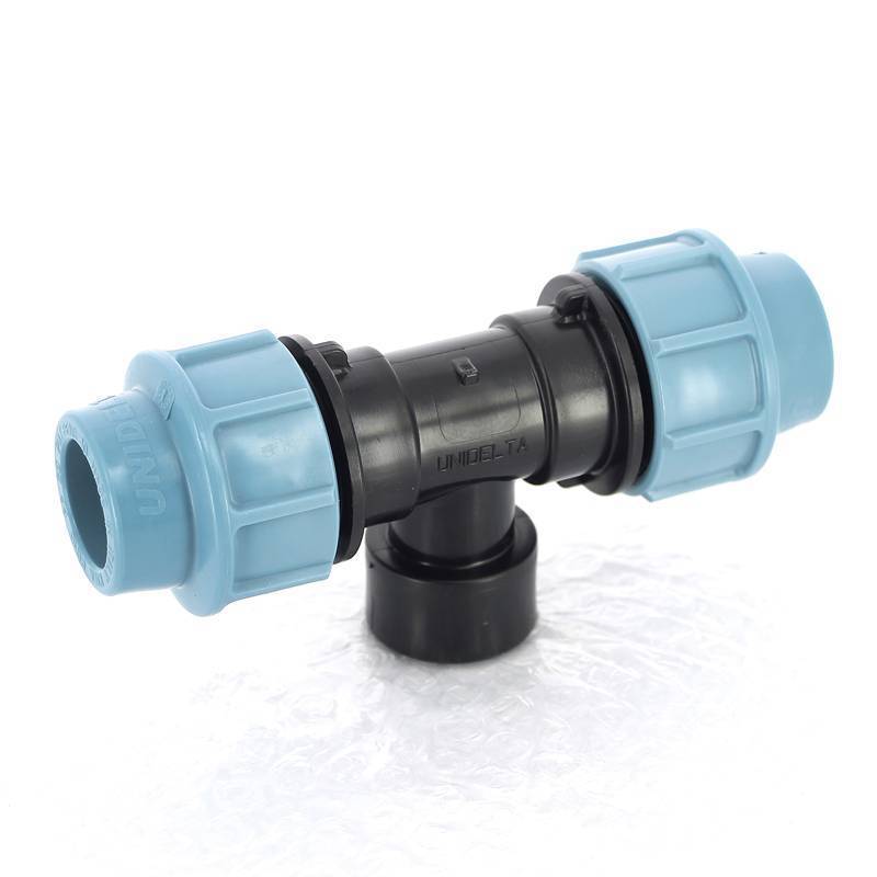 Тройник обжимной с внутренней резьбой Unidelta 25х3/4 для ПНД 1007025003