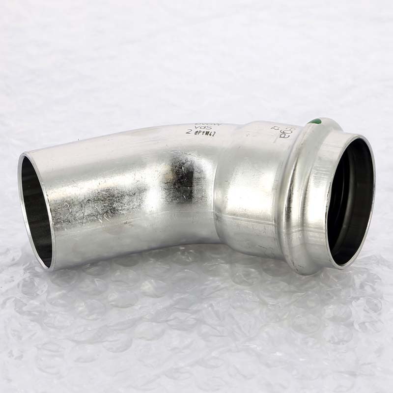 Угол-вставка пресс 45° Viega Sanpress Inox 42 мм 435431