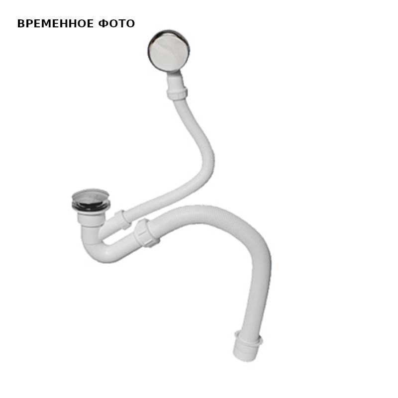 Слив-перелив для ванны McAlpine L 500 мм кнопка выход 50 мм хром MRB4CB