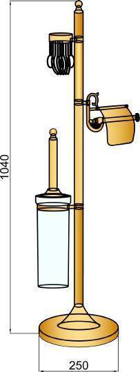 Стойка напольная Boheme Medici 25х25х104 см белый 10613