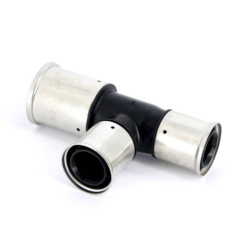 Тройник пресс PVDF Henco 50х40х40 мм 11PK-504040