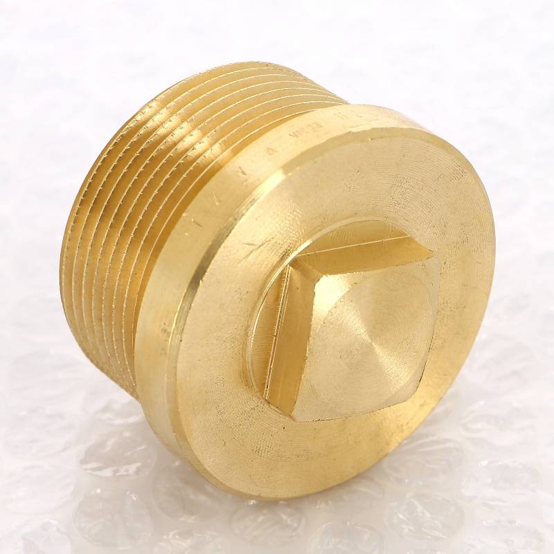 Заглушка бронзовая Viega 1 1/2 с квадратом и бортиком наружная резьба 322168