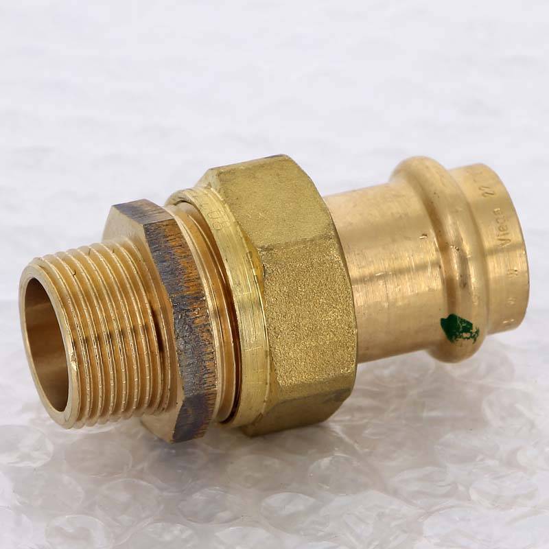 Муфта разъёмная пресс-Н бронза Viega Sanpress 22x3/4 119133