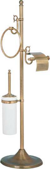 Стойка напольная Boheme Medici 25х25х98 см бронза/белый 10631