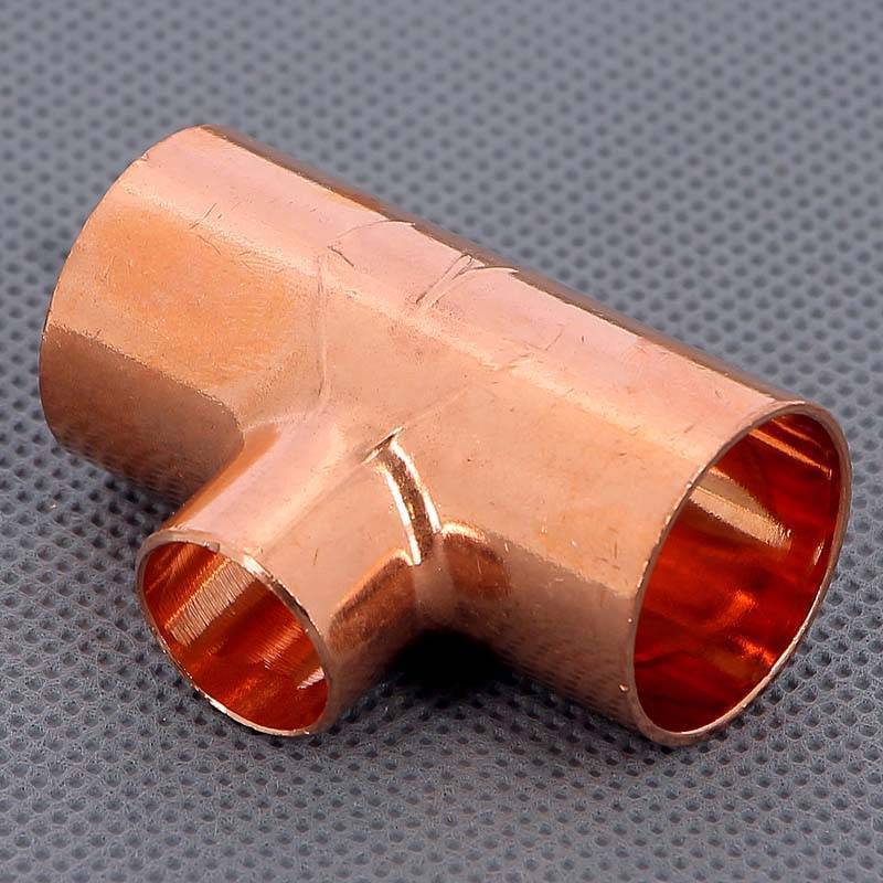 Тройник медный под пайку Viega 22х15х22 мм 100445