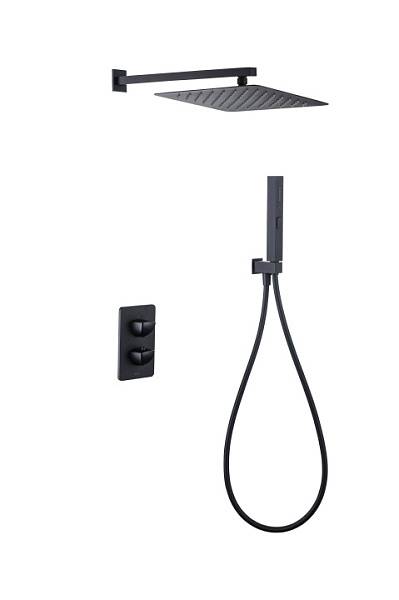 Душевой комплект Allen Brau Infinity черный матовый 5.21016-31