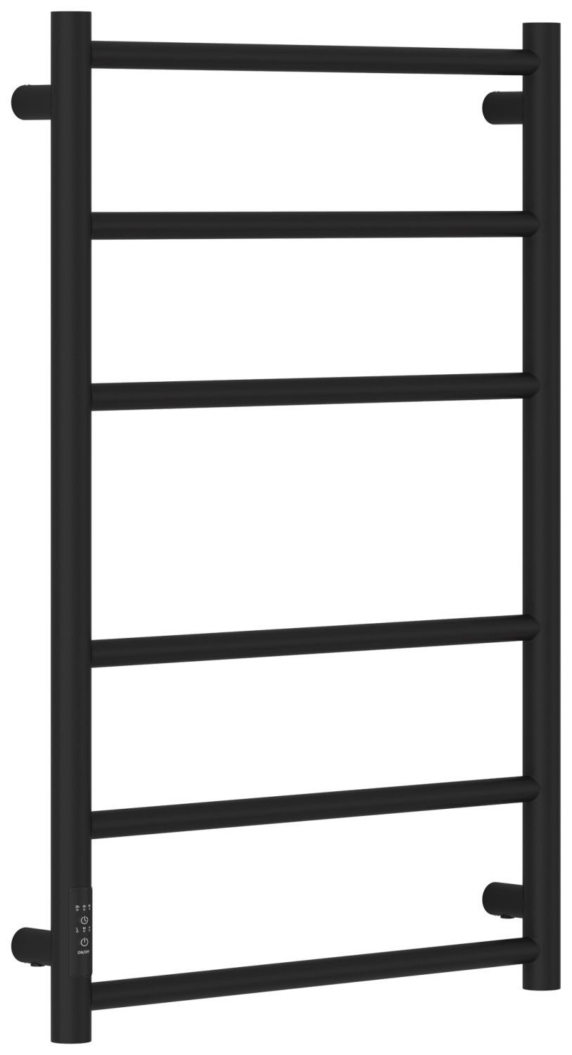 Полотенцесушитель электрический Стилье Формат 27 53.2х80 см прямая левое подключение чёрный матовый 31529-8050