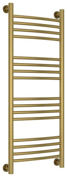 Полотенцесушитель водяной Сунержа Богема с полкой 400x1000 мм состаренная латунь 051-0221-1040