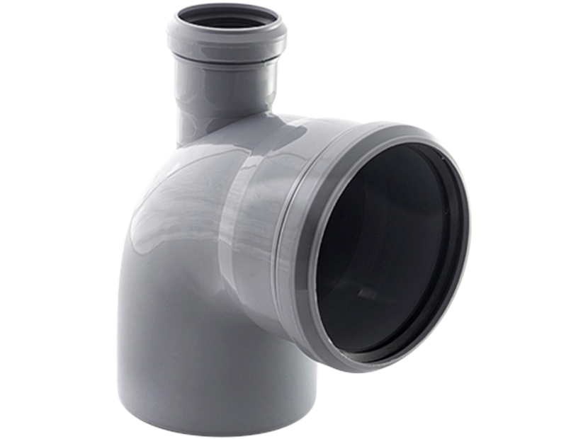 Отвод фронтальный для внутренней канализации РТП 110/50х87° выход вверх 1154160