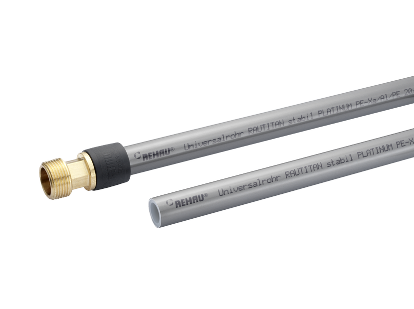 Труба универсальная REHAU RAUTITAN stabil 25х3.7 мм бухта 50 м 11301411050