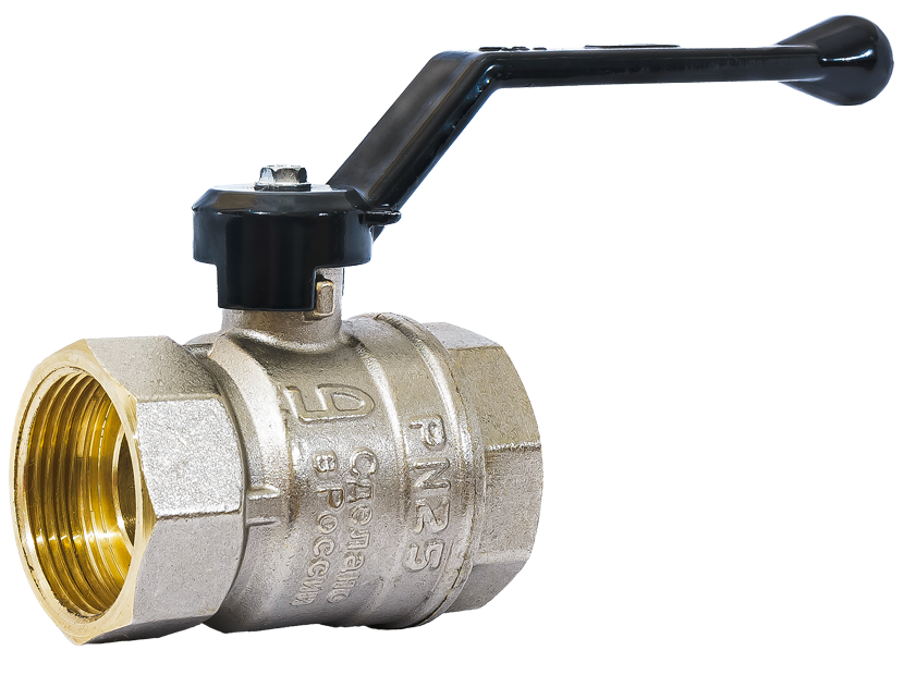 Кран шаровой латунный LD Pride 47.40.B-B.Р Ду 40 Ру 25 вн-вн рычаг 47.40.B-B.Р