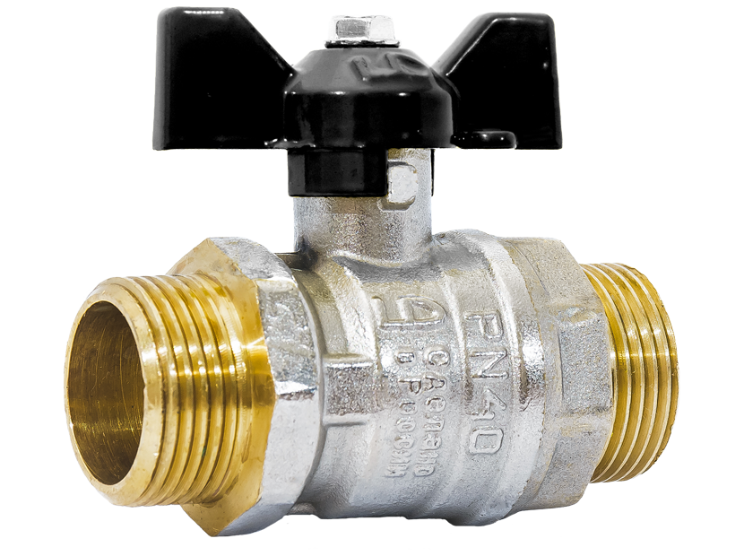 Кран шаровой LD Pride 47.20.Н-Н.Б Ду 20 НР-НР бабочка 47.20.Н-Н.Б