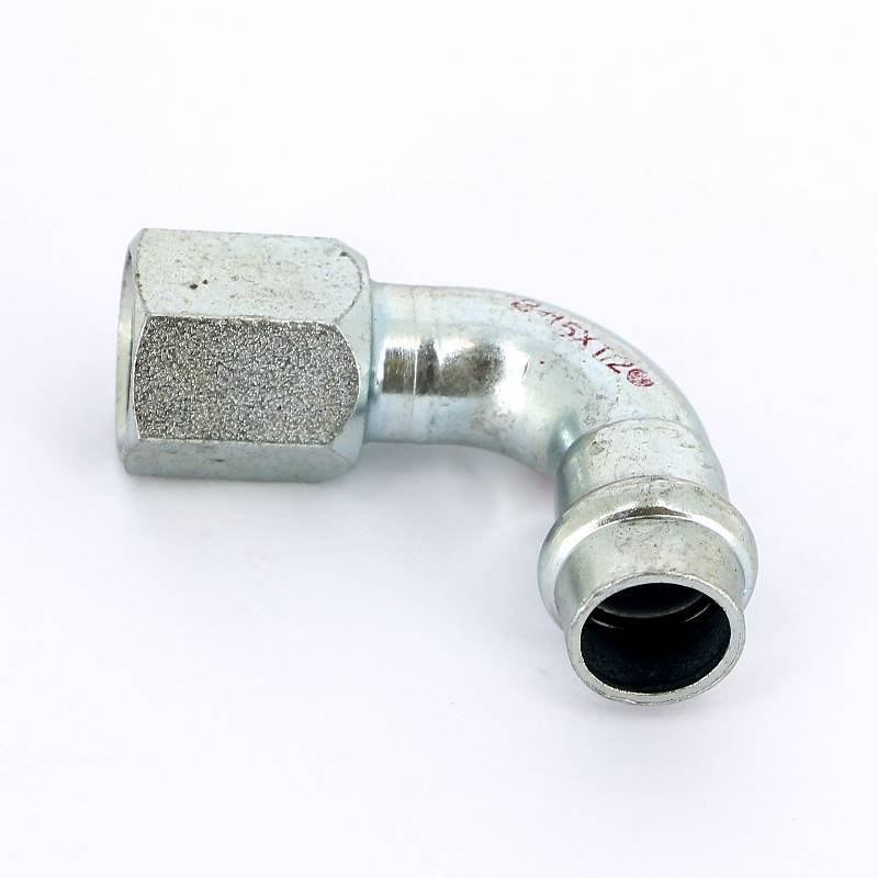 Угол пресс 90° IBP B Press Carbon 15х1/2 ВР оцинкованная сталь PC4002G0150400