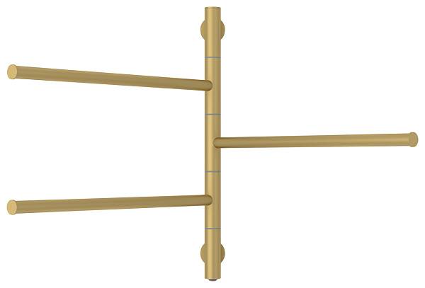 Полотенцесушитель электрический Сунержа Триада 585x540 мм левый золото матовое 032-0822-0540